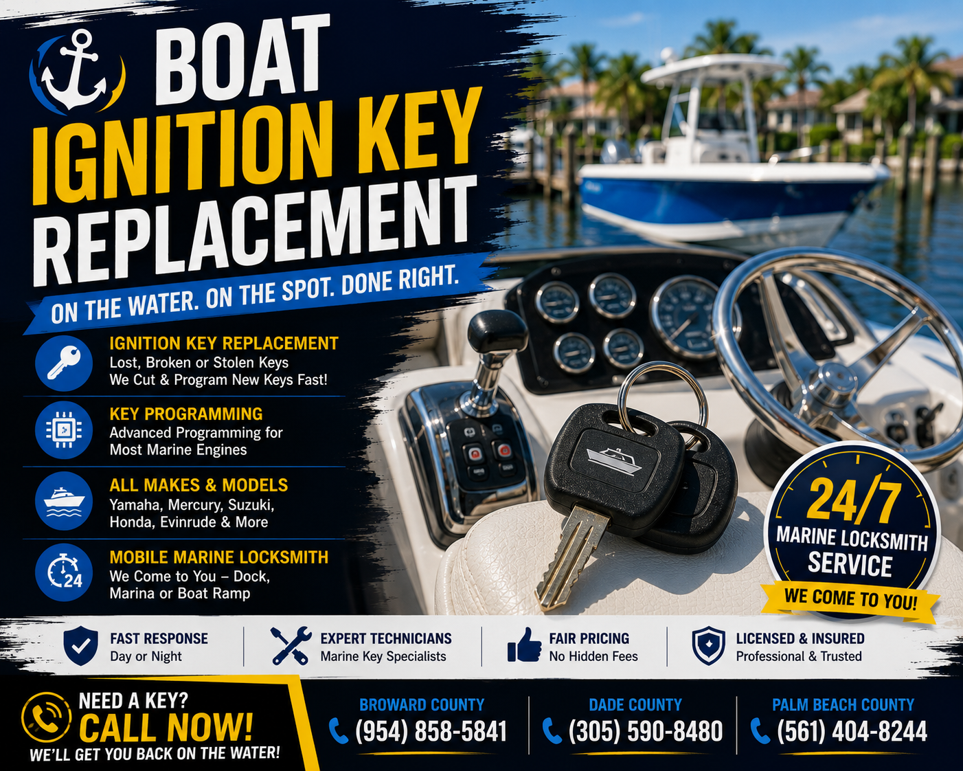 Boat Key Replacement