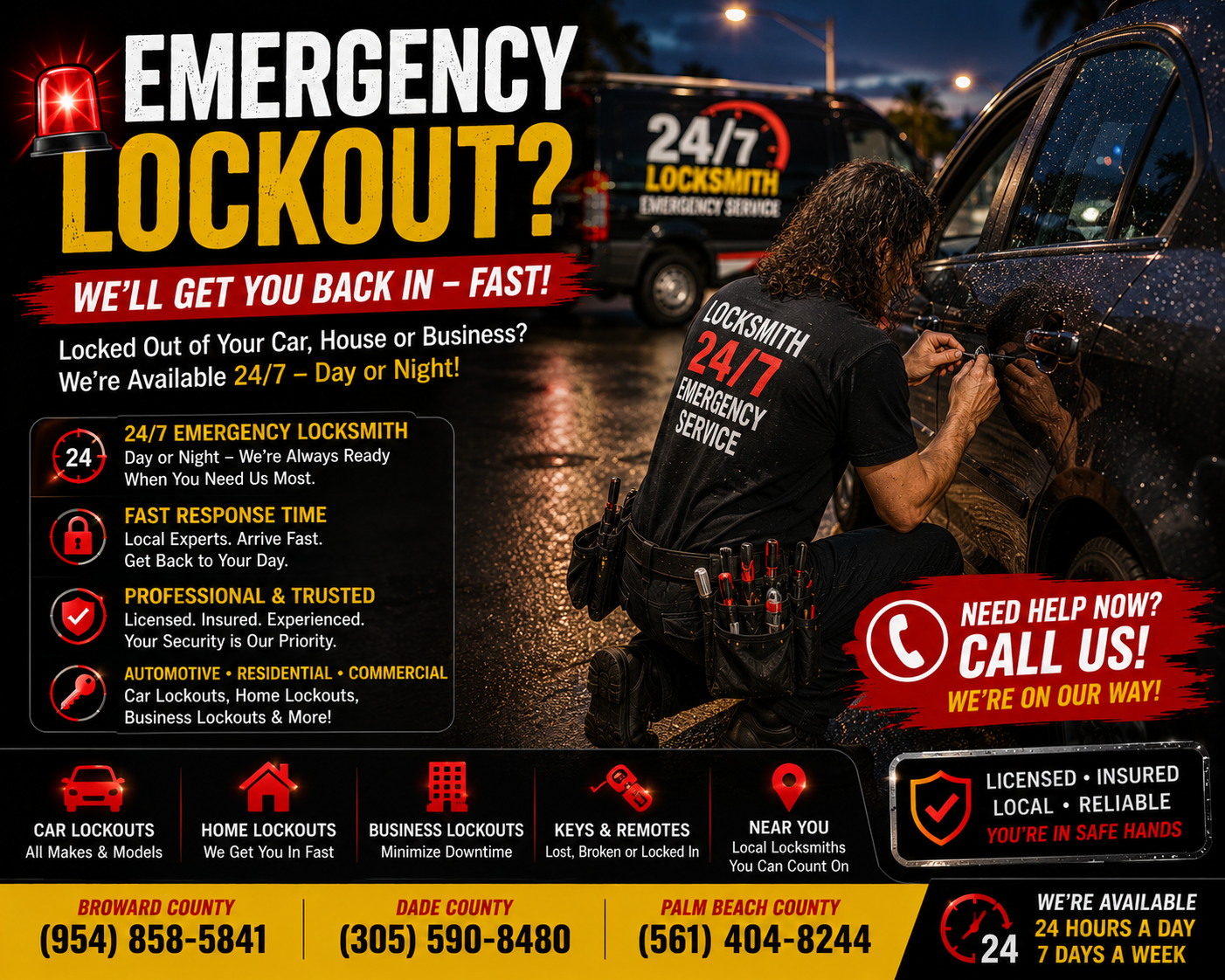 Emergency Lockout locksmith service