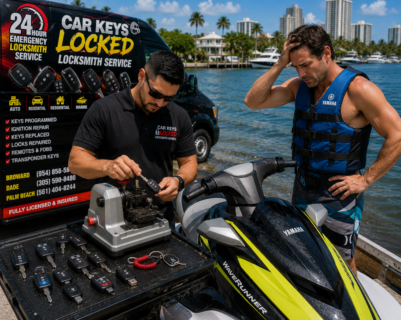 Jet Ski Key Replacement locksmith service