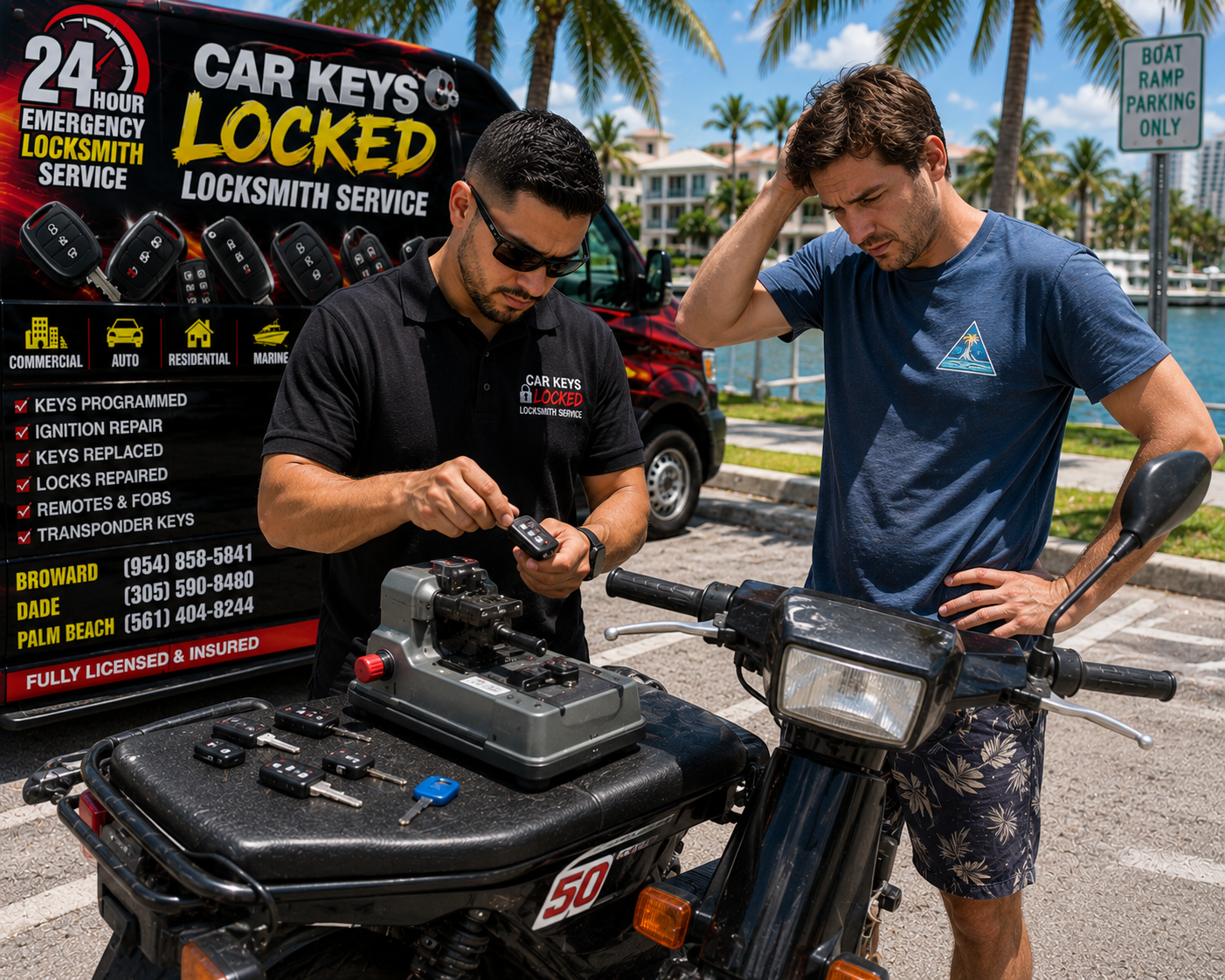 Moped Key Replacement locksmith service